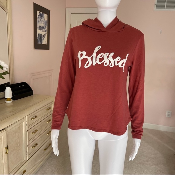 Allysse Women’s Blessed Hoodie Top size Medium - Picture 2 of 12